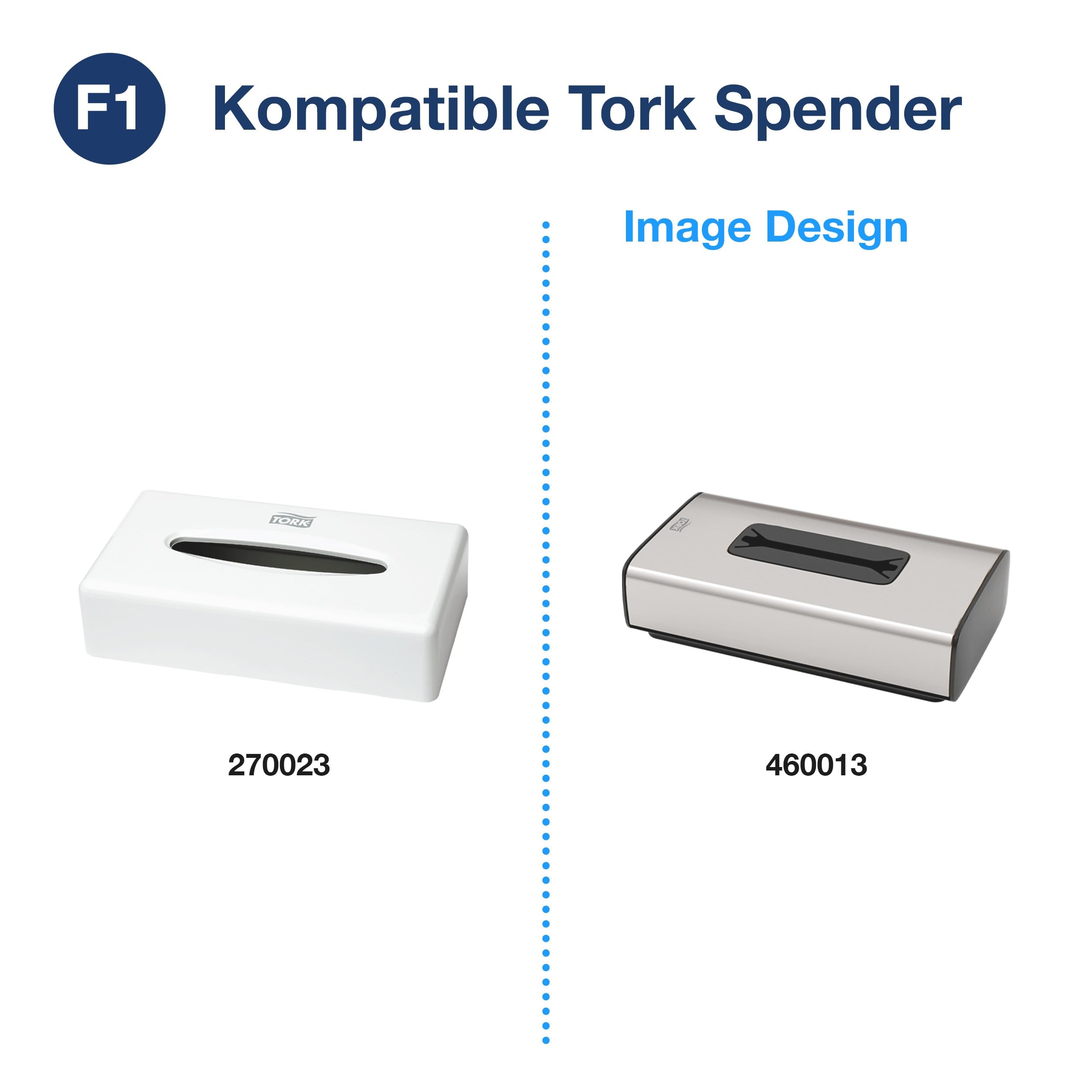 Tork weiche Kosmetiktücher Weiß F1, Premium, 2-lagig, 30 × 100 Blatt, 140280