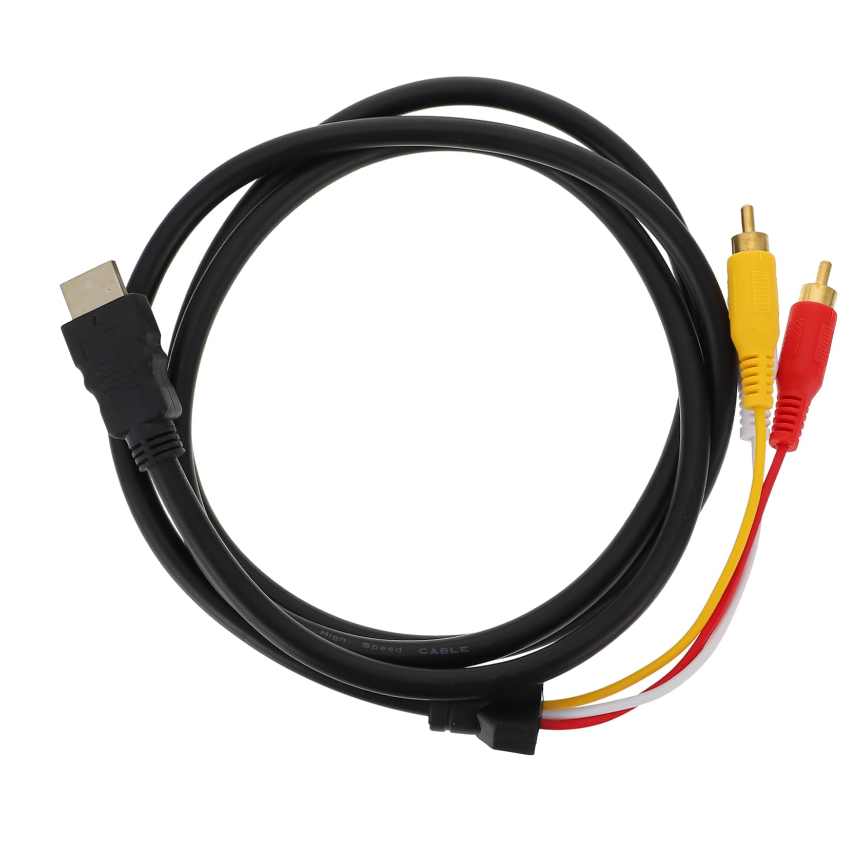 KICHOUSE Adapter Cable Transfer Cord for Tv HDTV DVD High Definition Signal Transmission Gold Plated Connector 1024 x 768 Resolution