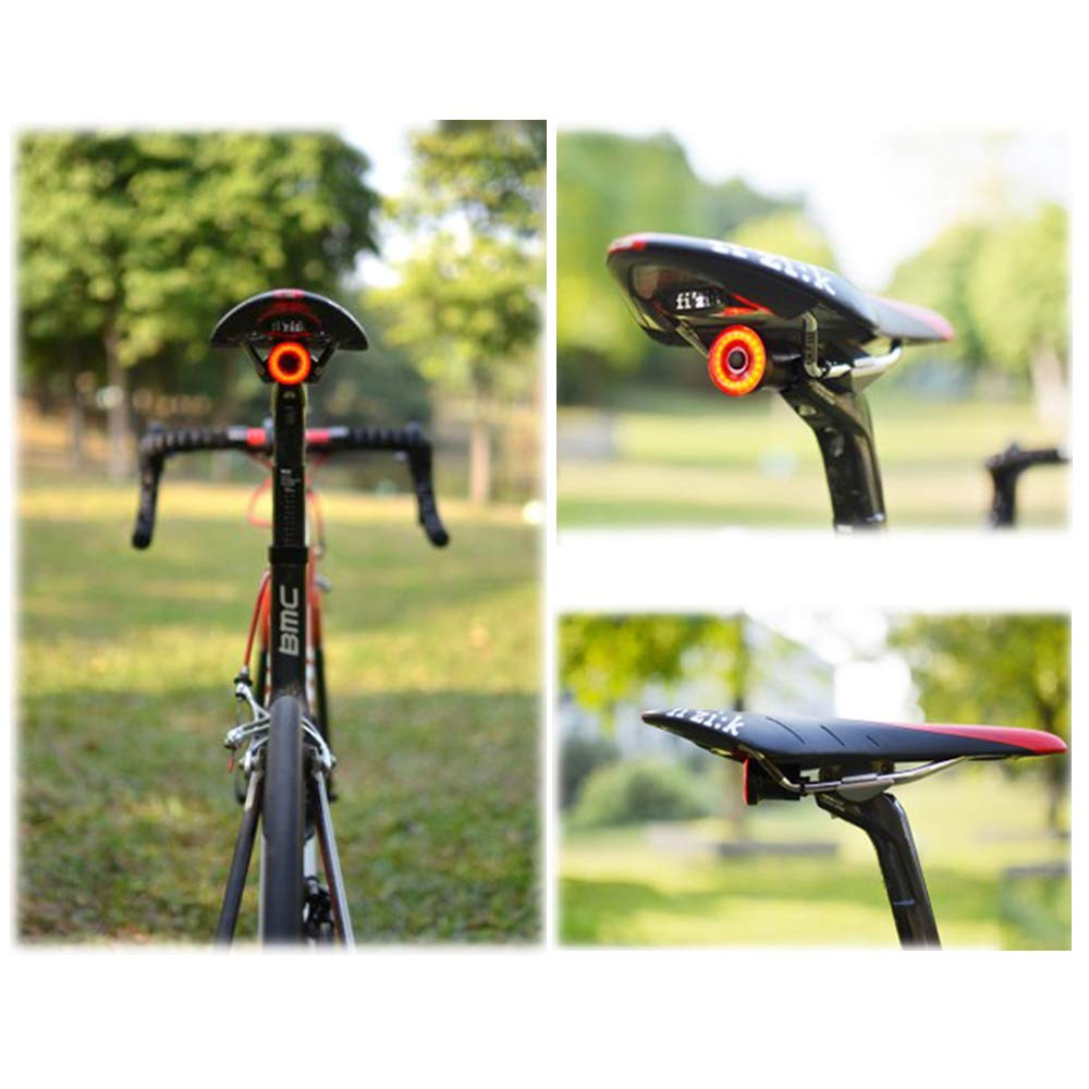 Bike Smart Tail Light Breaking Sensing Red Rear Bicycle Light Auto On/Off Taillight USB Rechargeable Waterproof