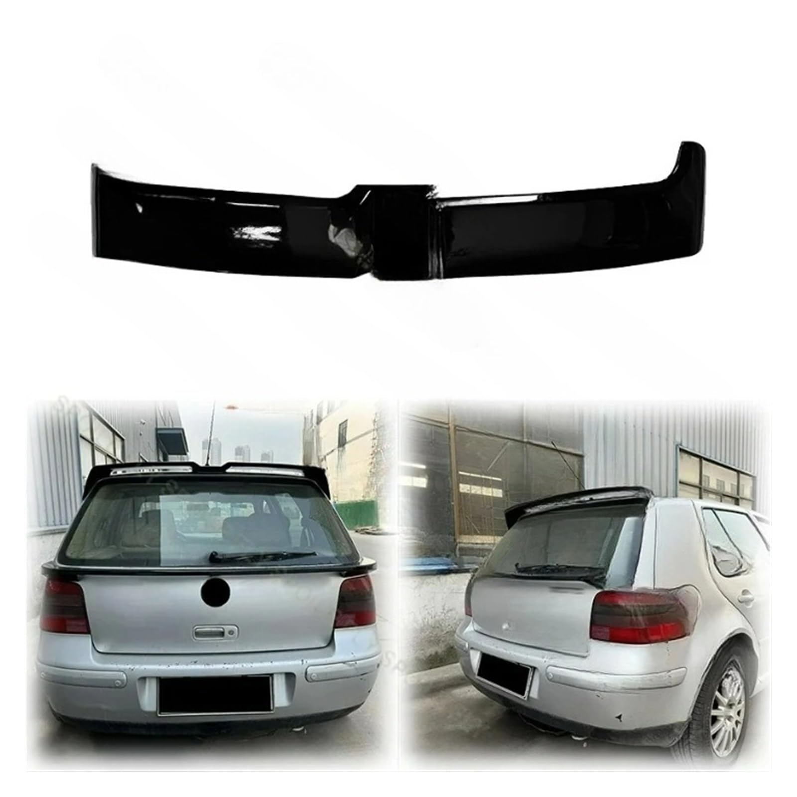 1998 do 2004 kompatybilny z VW GOLF 4 MK4 Oettinger styl spojler dachowy skrzydło wargi materiał ABS czarny błyszczący zestaw karoserii o wyglądzie węgla(Carbon fibre style)