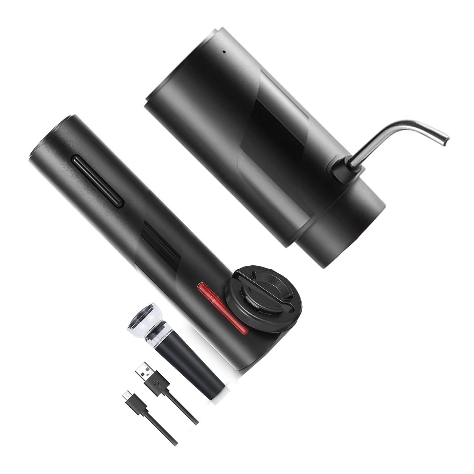 Kalttoy Electric Corkscrew Opener Rechargeable Wine Aerator Set Wine Opener Bottle and Stopper for Enthusiasts Electric