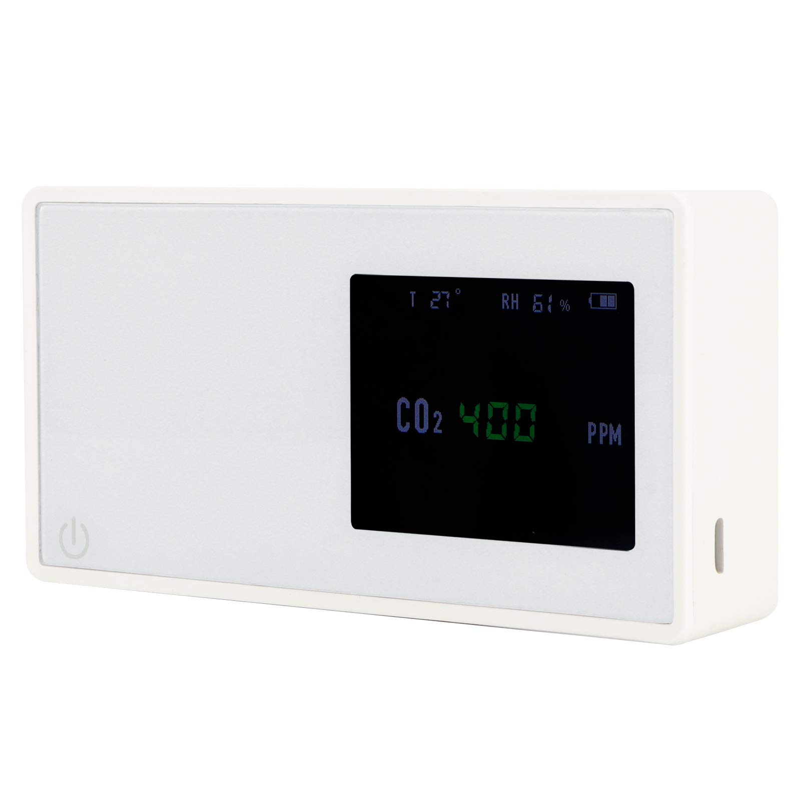 Socobeta Detector Infrarrojo de CO2, Monitor de CO2, Probador de Calidad del Aire con Pantalla Grande, Temperatura y Humedad para el Hogar, Oficina, Interior