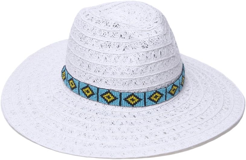 Women's Carico Lace Weave Toyo Hat with Beaded Band Sun