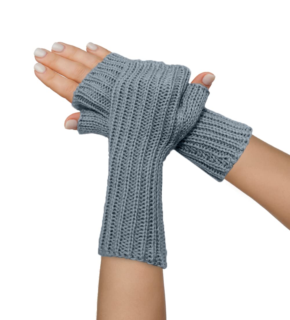 TINKUY PERU Alpaca Wool Fingerless Gloves – Unisex, Hand-Knitted, Warm, Soft, Hypoallergenic – One Size for Winter & Work
