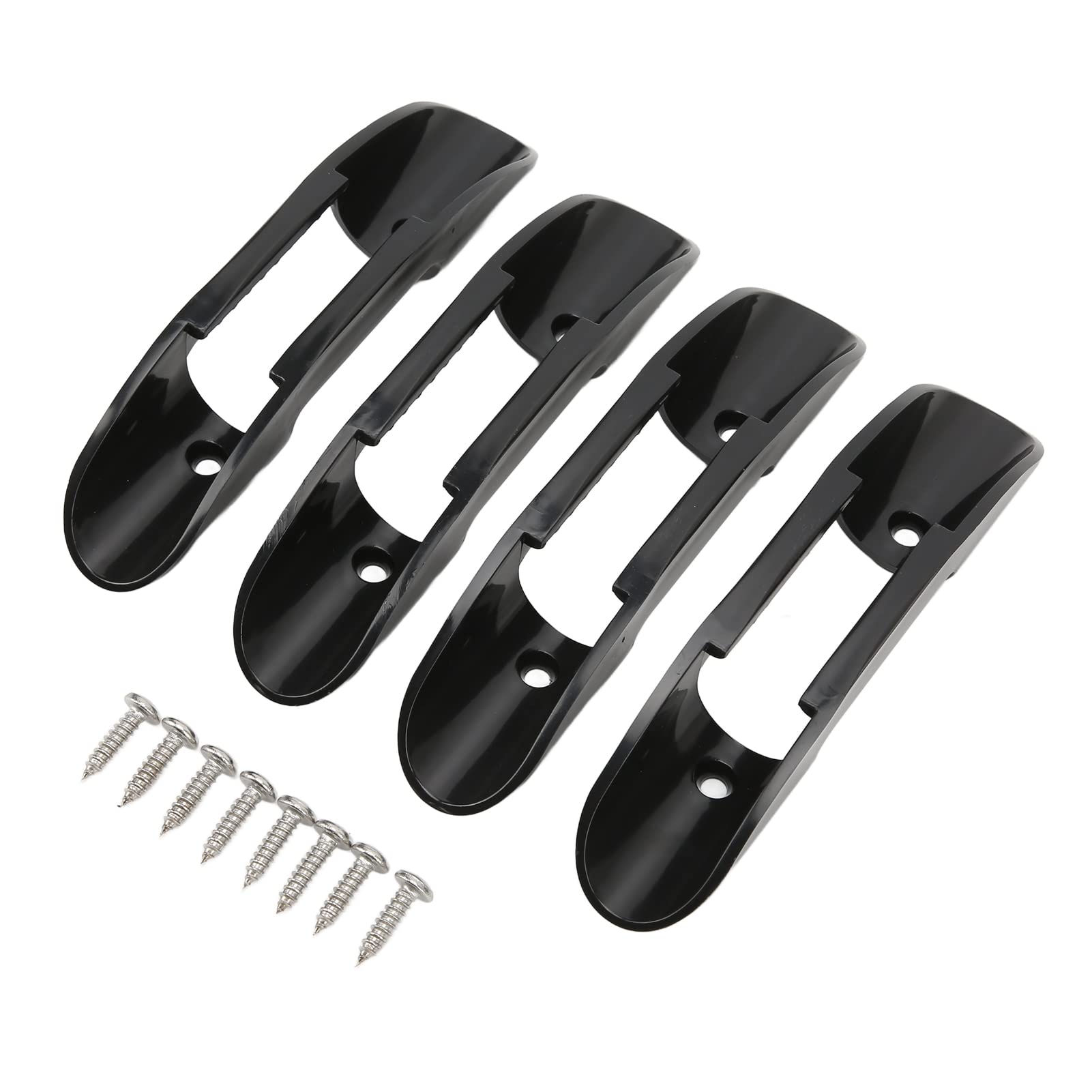 Clip universale in plastica ABS per pagaia da kayak, supporto per pagaie per barche e navi, morsetto per pagaia nero resistente con viti, accessorio sicuro per l’attrezzatura da