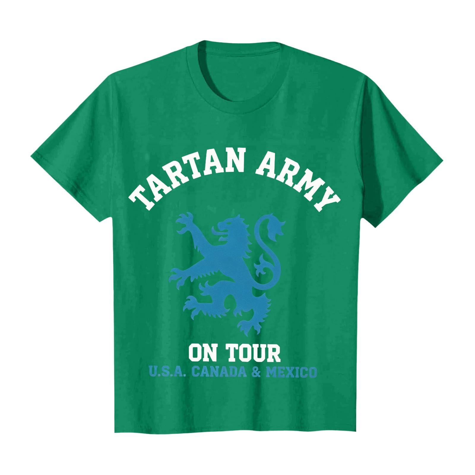 Scotland Football T Shirt Unisex Scottish Flag Short Sleeve Crew Neck Funny – Men Women Football Fans (E-Green, M) — image 1