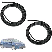 2PCS Roof Molding Drip Weatherstrips Compatible with Toyota Prius V 2012-2018 Replace 75555-47050 75556-47050, Left Right Side Roof Moulding Trim Seal Kit