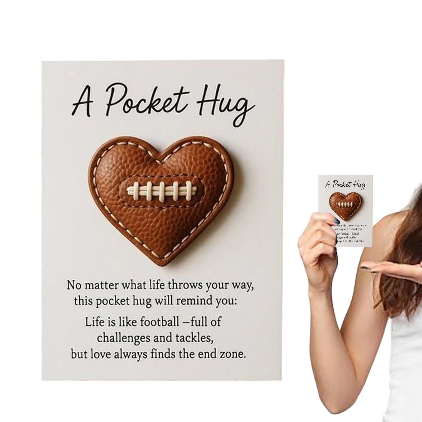 Générique de Poche - 14 cm x 3,1 Pouces | Coeur de de Poche | | pour Thanksgiving, la fête des mères, Les Amis, Câl Grands-Parents, Les Filles, la Saint-Valentin, Un Anniversaire