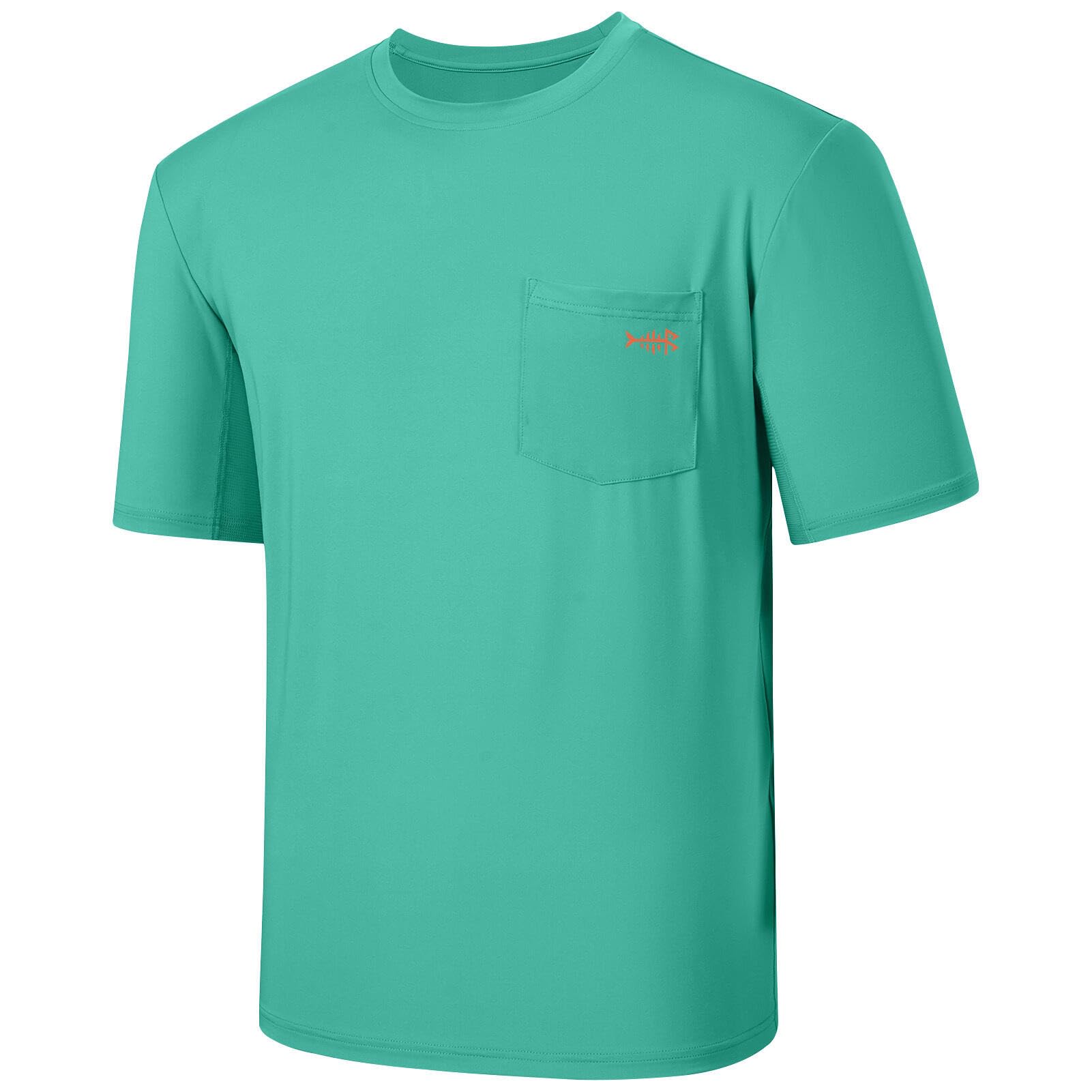 BASSDASH Men’s UPF 50+ Performance Short Sleeve Pocket T-Shirt UV Sun Protection Fishing Hiking Kayaking Sports Shirts