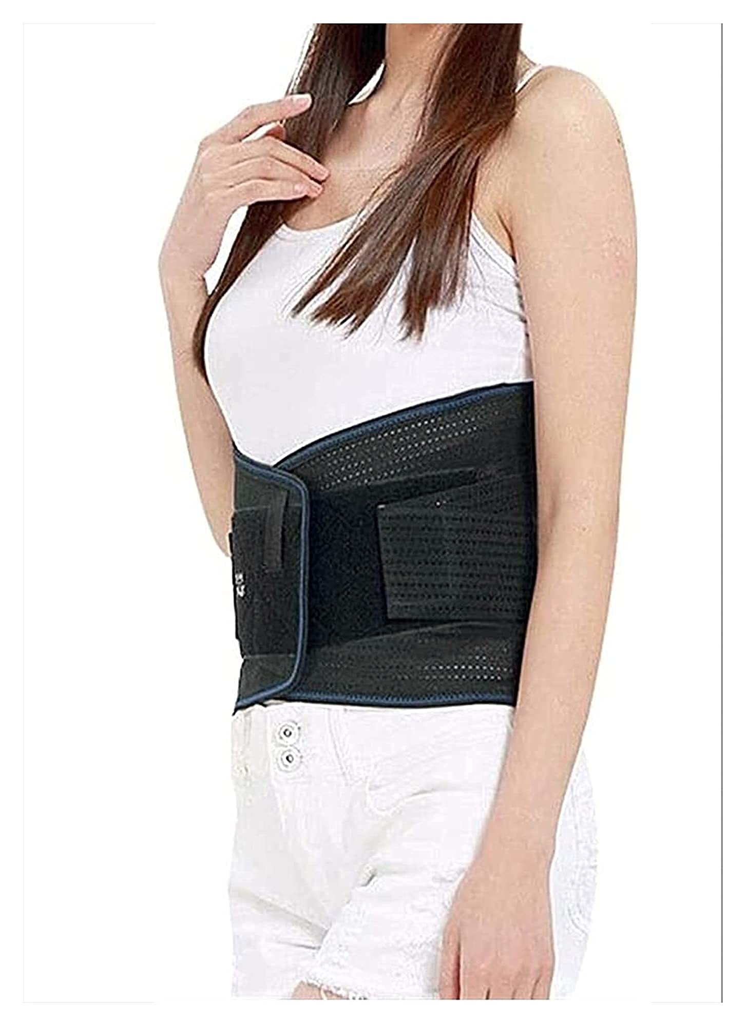Calentamiento automático Espalda Brace Cinturón de Soporte Lumbar Brace de Espalda Baja Alivio del Dolor para Mujeres Hombres Hernia de Disco Ciática Escoliosis con extraíble ()