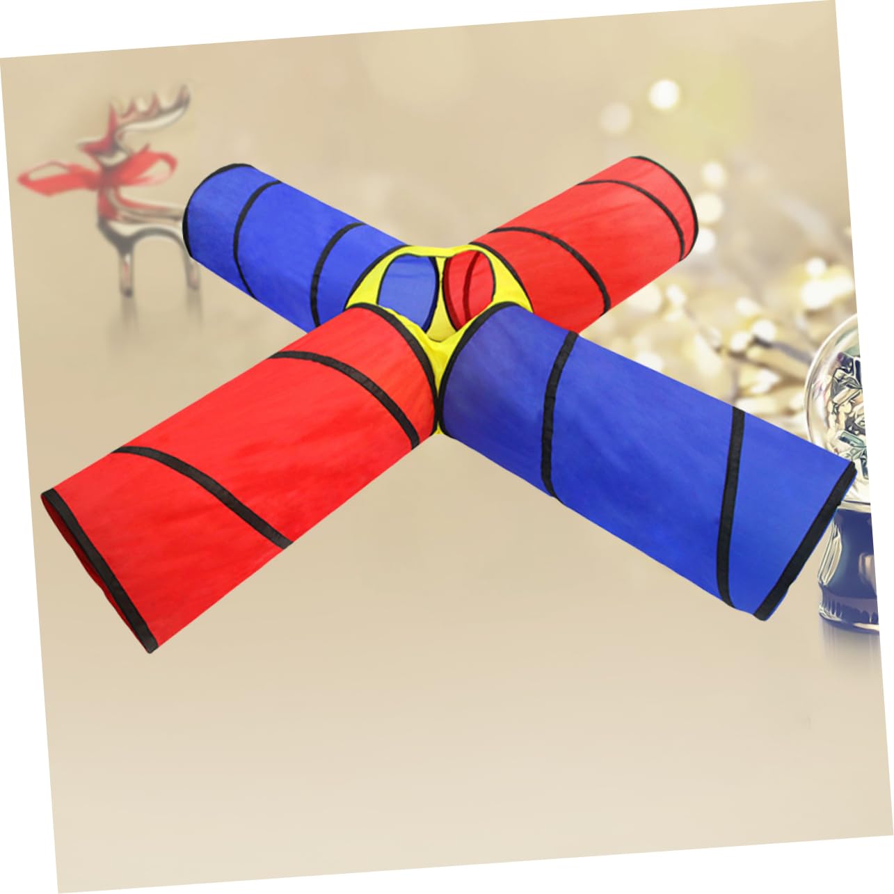 YARNOW Túnel de Plegable para Divertido Interactivo para Gatear para Interiores Fácil de Transportar y Almacenar Seguro para Pequeños