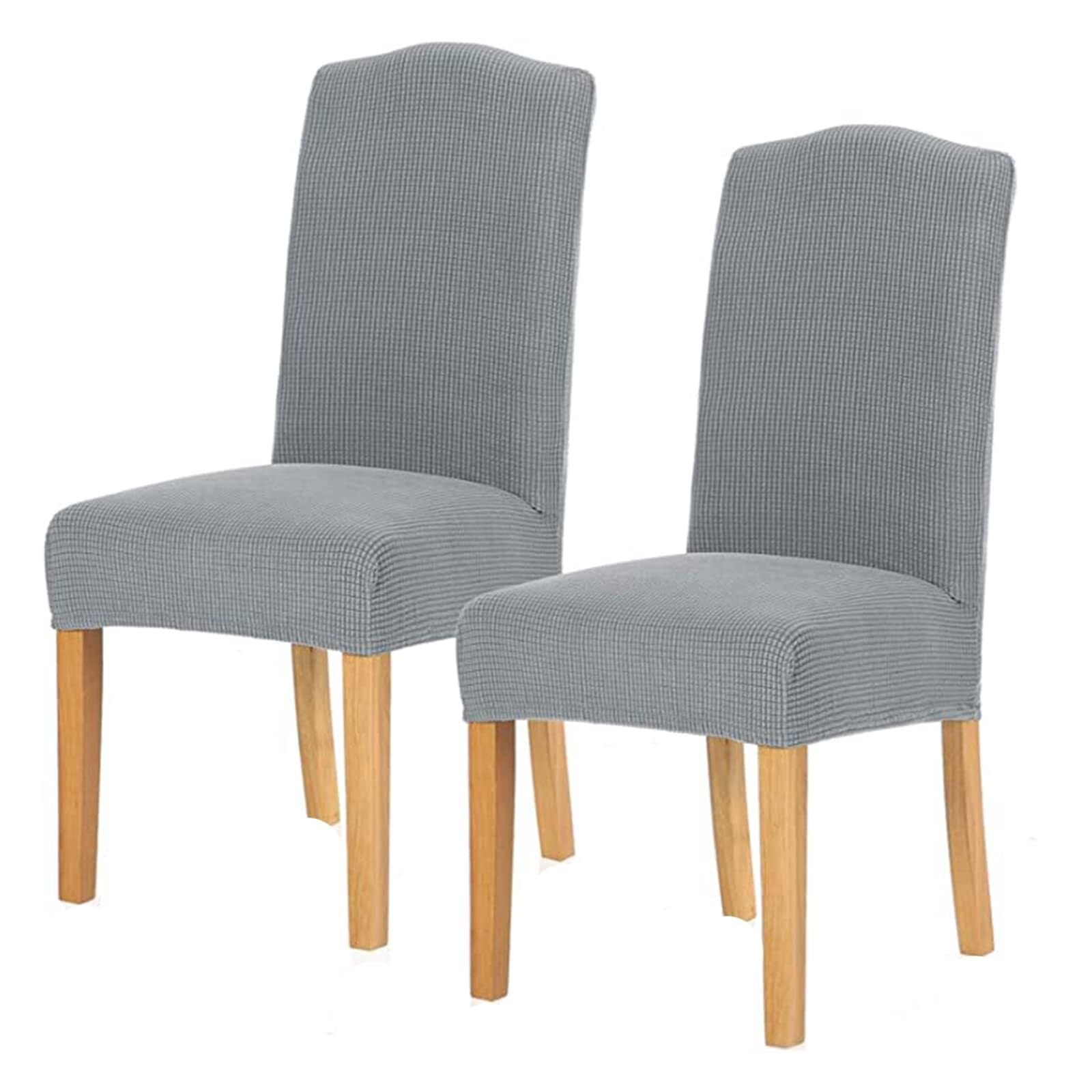 NMVAWIPT Stretch Dining Chair Slipcovers Covers Removable Kitchen Protector For Room Hotel Wedding Banquet Corn(34#,2pcs)