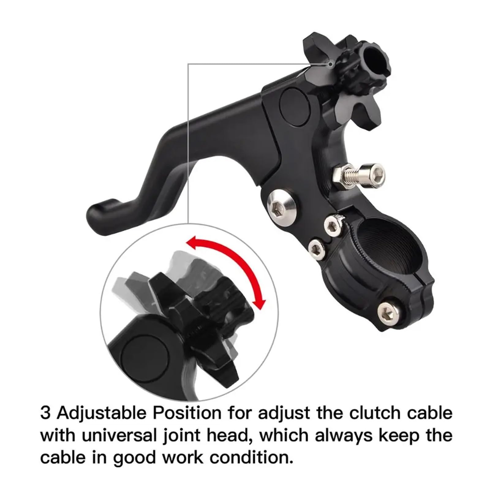 Kupplung Bremshebel Für CBR 600 F2 F3 F4 F4i 650F 600 Für CBR1000RR Für CRF250R 2007-2015 2016 2017 Kurze Stunt Kupplung Hebel Kupplungshebel Motorrad(Red 1PC)