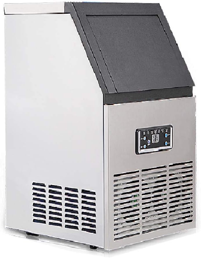 LNTE Top Ice Machine High Power Fully Automatic Intelligent Ice Maker Machine/Ice Maker Commercial Household Milk Tea Shop Hotel Bar Ice Machine Easy To Clean-barrelWaterIcemaker