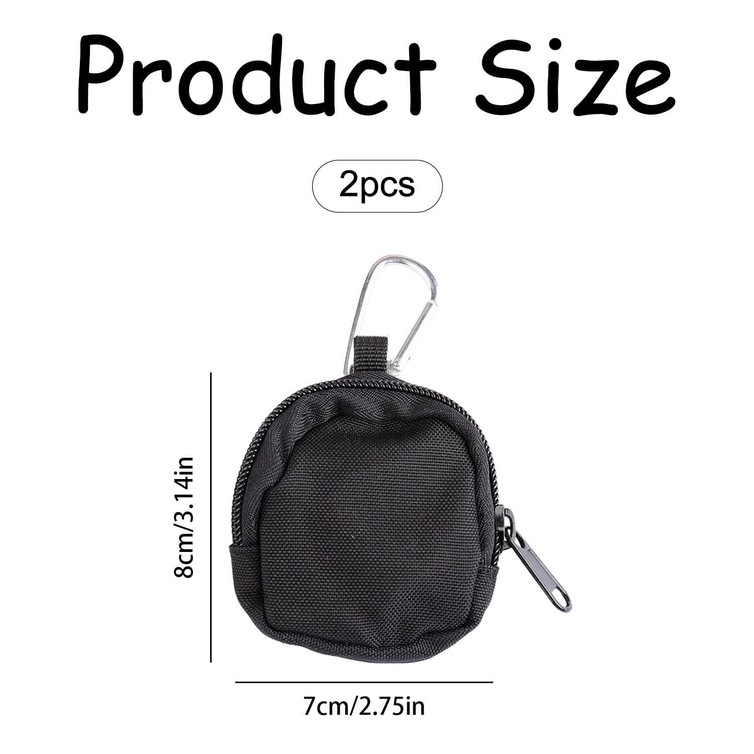 Bojueshaw 2pcs Small Dog Treat Bags,Portable Pet Treats Training Bag,Hand-Free Dog Treat Bag,Pet Puppy Dog Walking Bags for Training Outdoor Walking Travel - Image 2