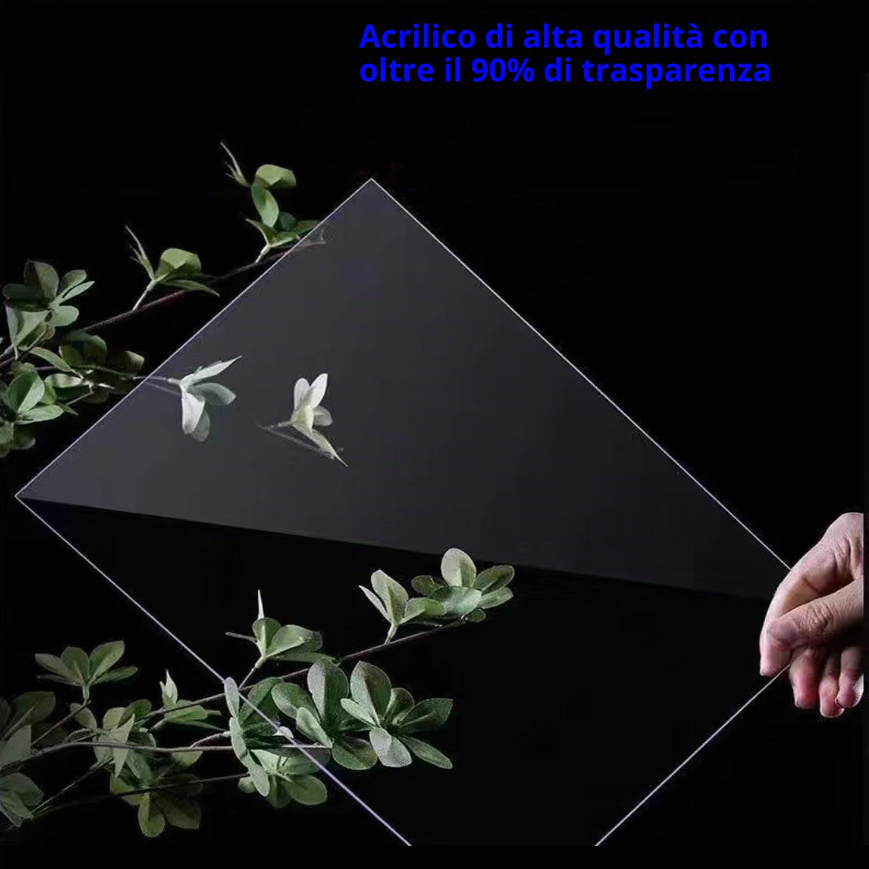 Espositore in acrilico, per Lego 10281 Bonsai in vaso modello di piante, antipolvere trasparente collezioni vetrina. (solo scatola) (base venatura del legno)