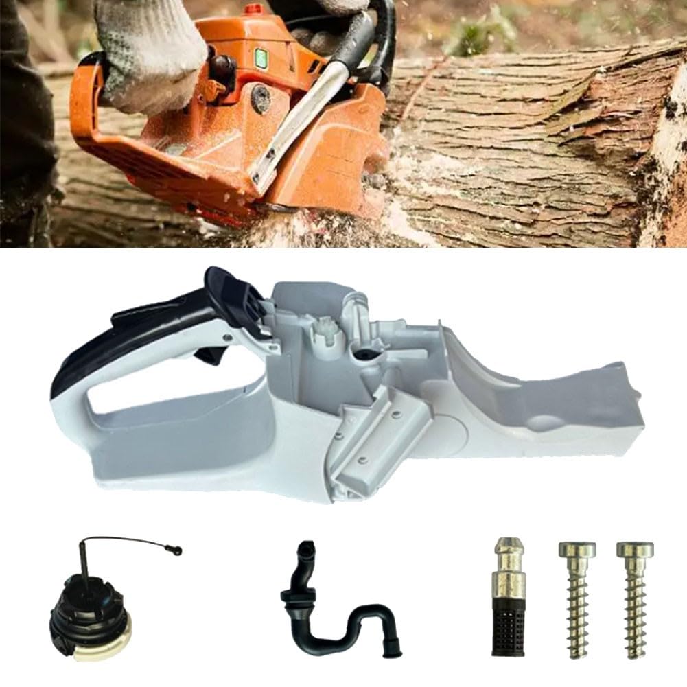 Depósito de aceite con filtro para motosierra Stihl MS311 MS362 MS391, pieza de repuesto 1140 350 0826, carcasa de plástico resistente, mango ergonómico, incluye tapa de depósito y filtro