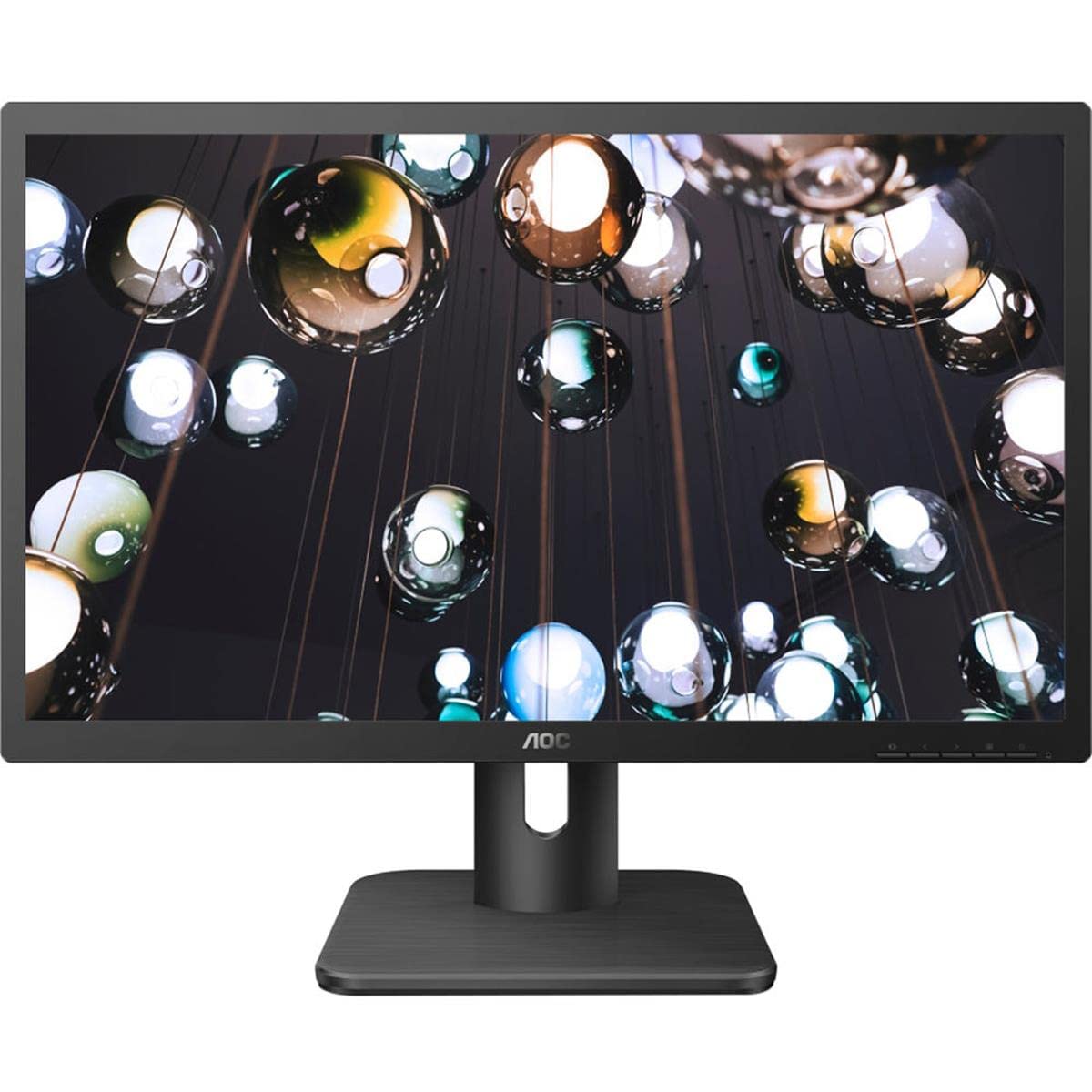 AOC 20E1H 20" HD 1600x900 Monitor, 5ms, Flickerfree, HDMI/VGA, VESA Compatible, EnergyStar, Black