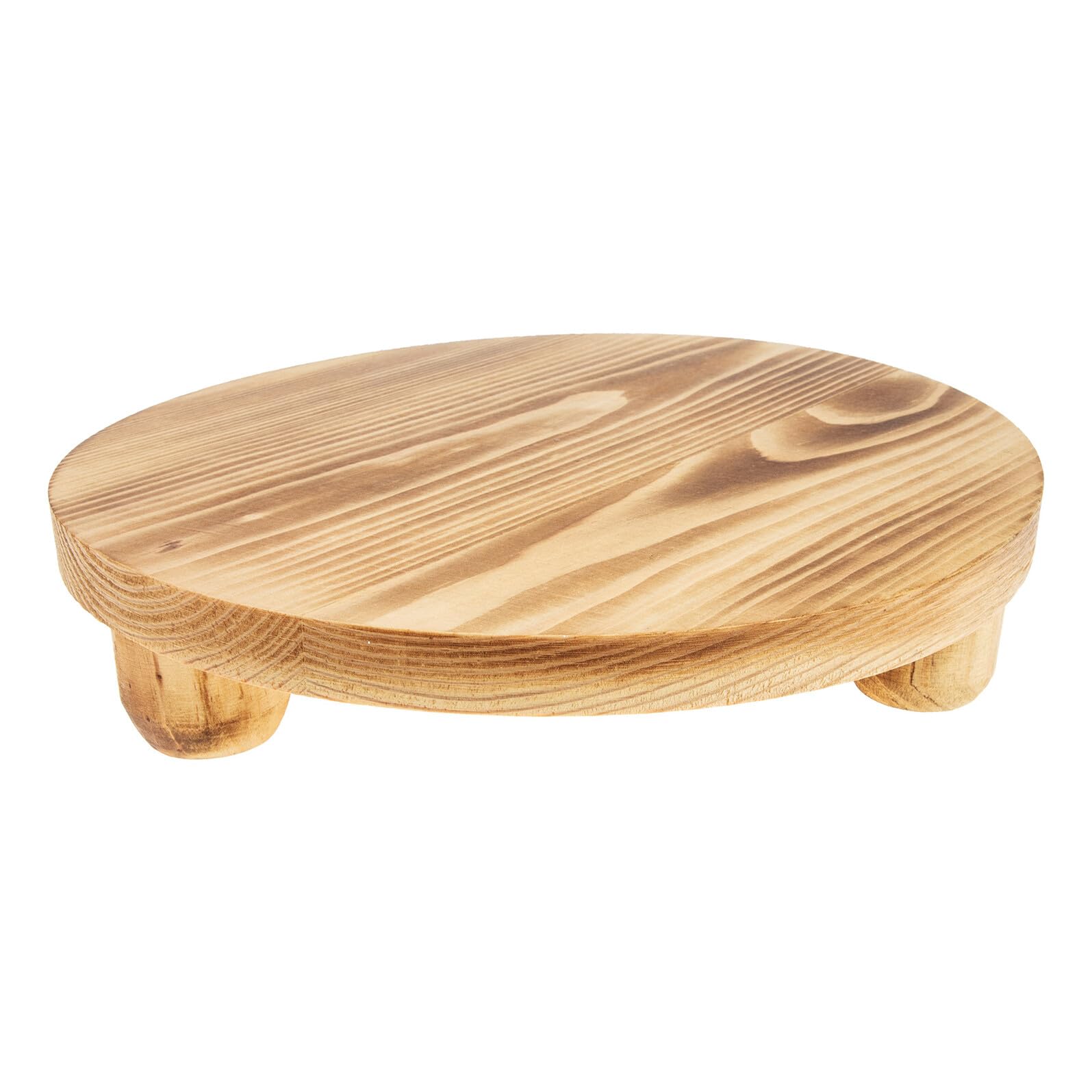 DOITOOL Soporte de Madera para Macetas Estructura Robusta y Acabado en Color Caqui, Adecuado para Exhibir Plantas en Sala de Estar o Jardín Interior