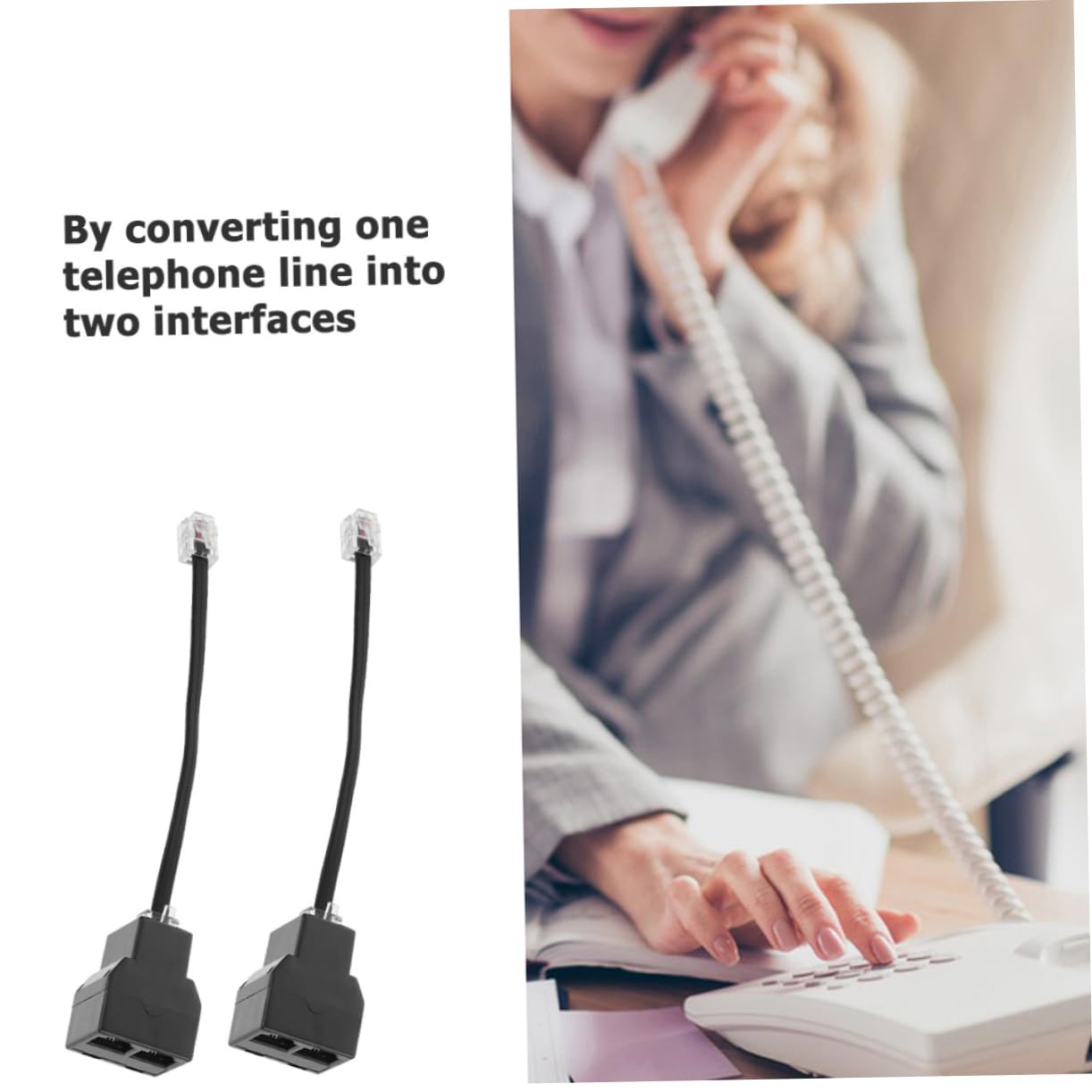 20stücke Telefon Splitter Adapter Pc Detachable Design Verbindung Für Telefone Und Faxgeräte Praktische Core Telefonleitung