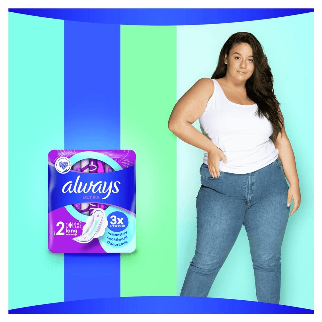 Always - Ultra Long Rozmiar 2 Ze Skrzydełkami - Podpaski - 12 sztuki