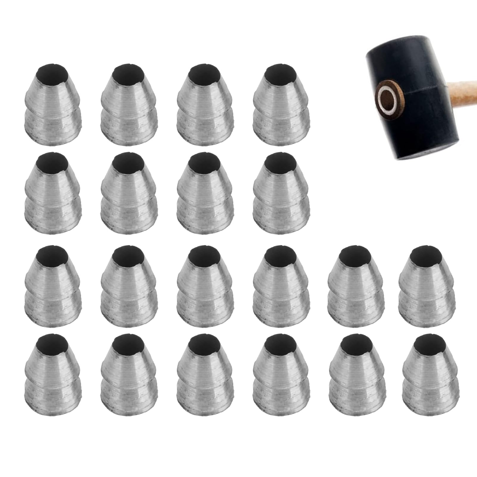 Lot De 20 Cales à Poignée Ronde De Sécurité Pour Hache Et Marteau à Main En Acier Pour Marteau à Griffe (#2