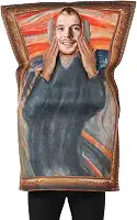 Fantasias de Halloween, pinturas famosas, pinturas famosas do mundo, roupas de pintura famosa, fantasias de brincadeiras de Halloween