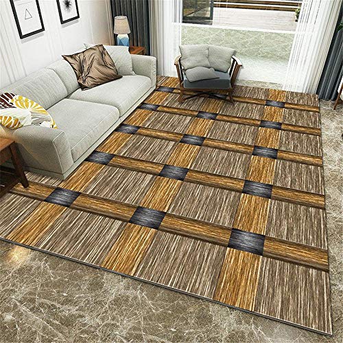 Alfombras Salon Grandes Baratas Marrones Marca Kunsen