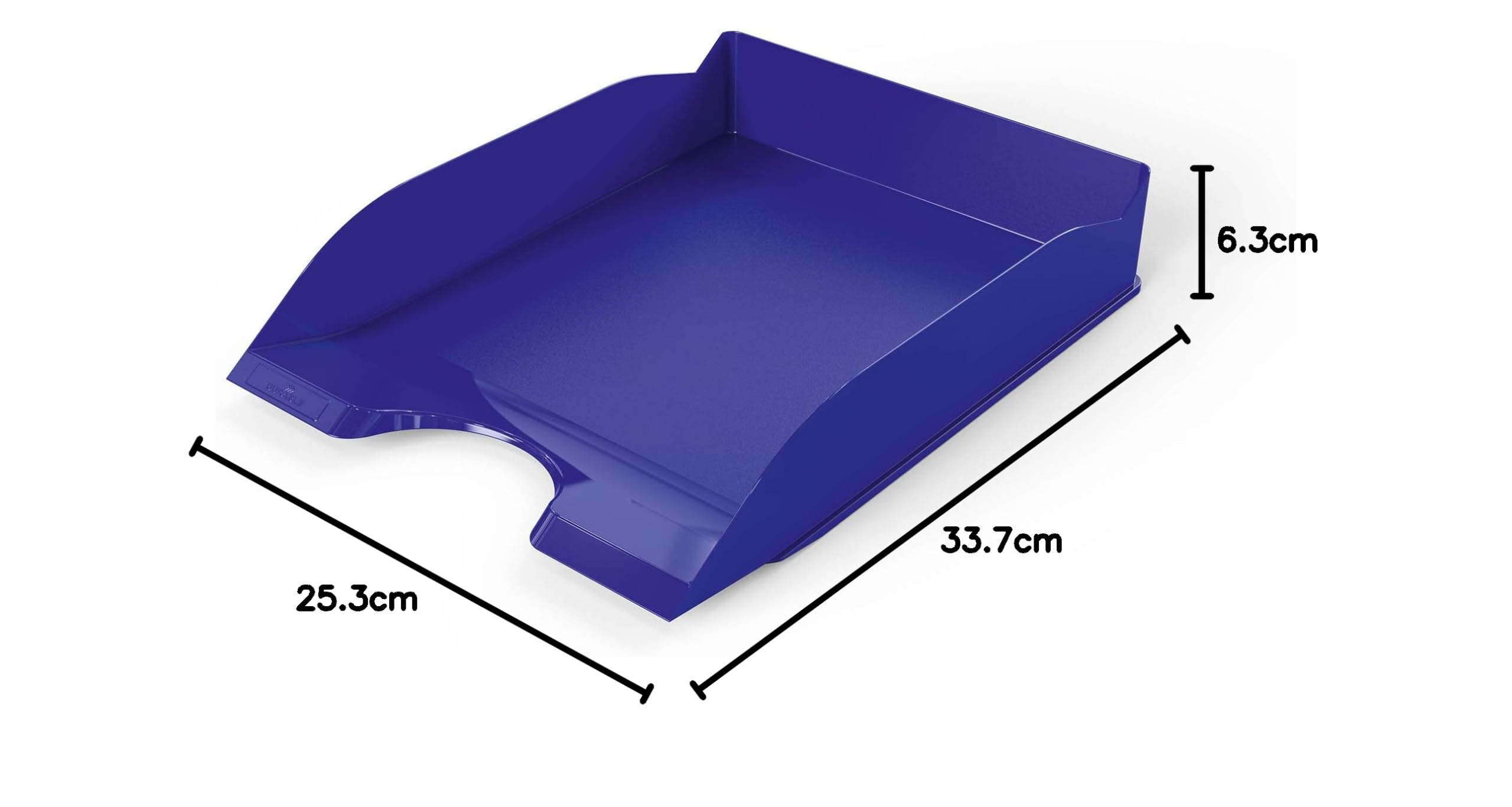 Durable Taca na dokumenty BASIC A4, niebieska, półki można układać w stos, 6 sztuk, 1701674040