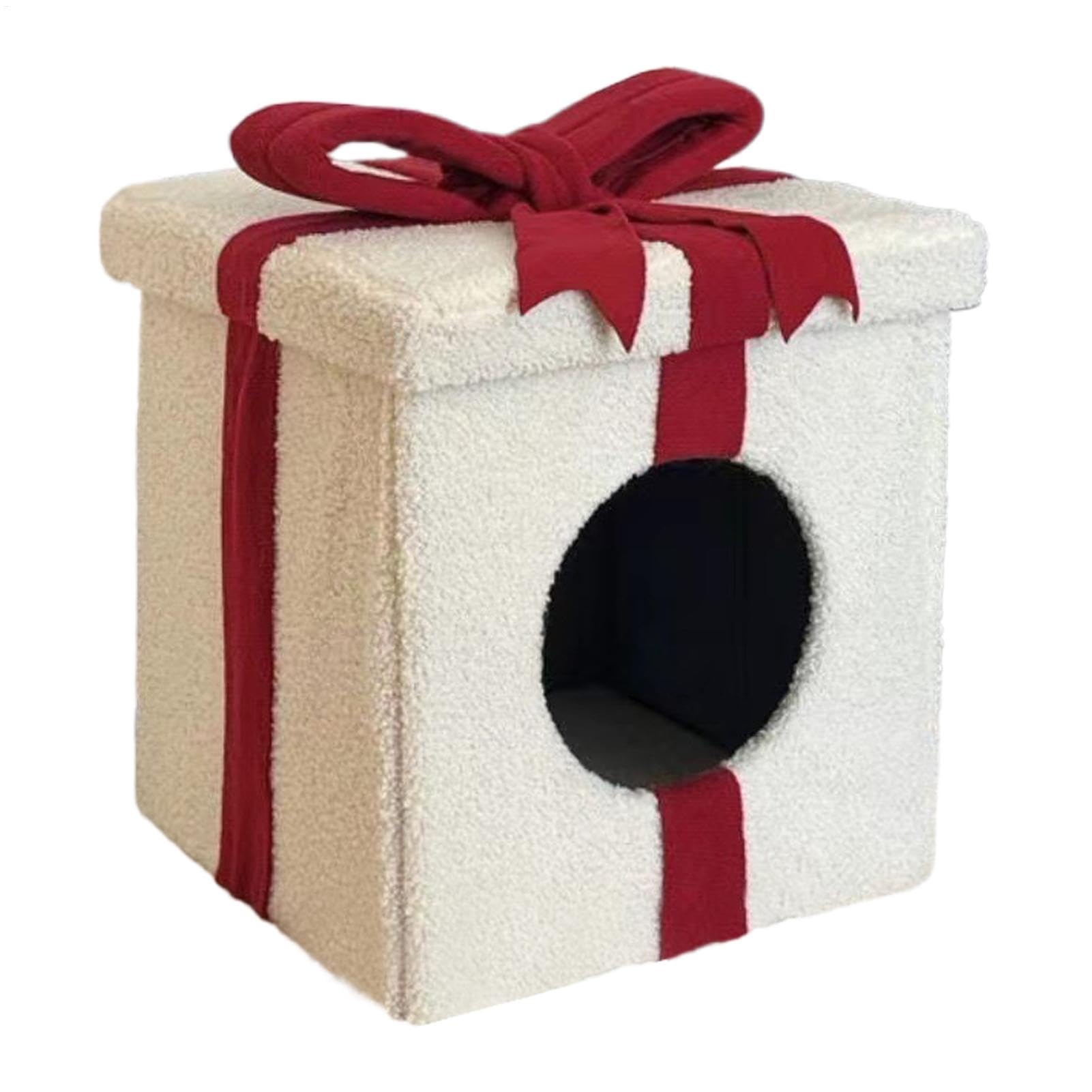 per gatti, case per gatti Casa per gatti chiusa | Cuccia per gatti pieghevole per interni, a forma di scatola, elegante e calda, per animali domestici, per l'inverno