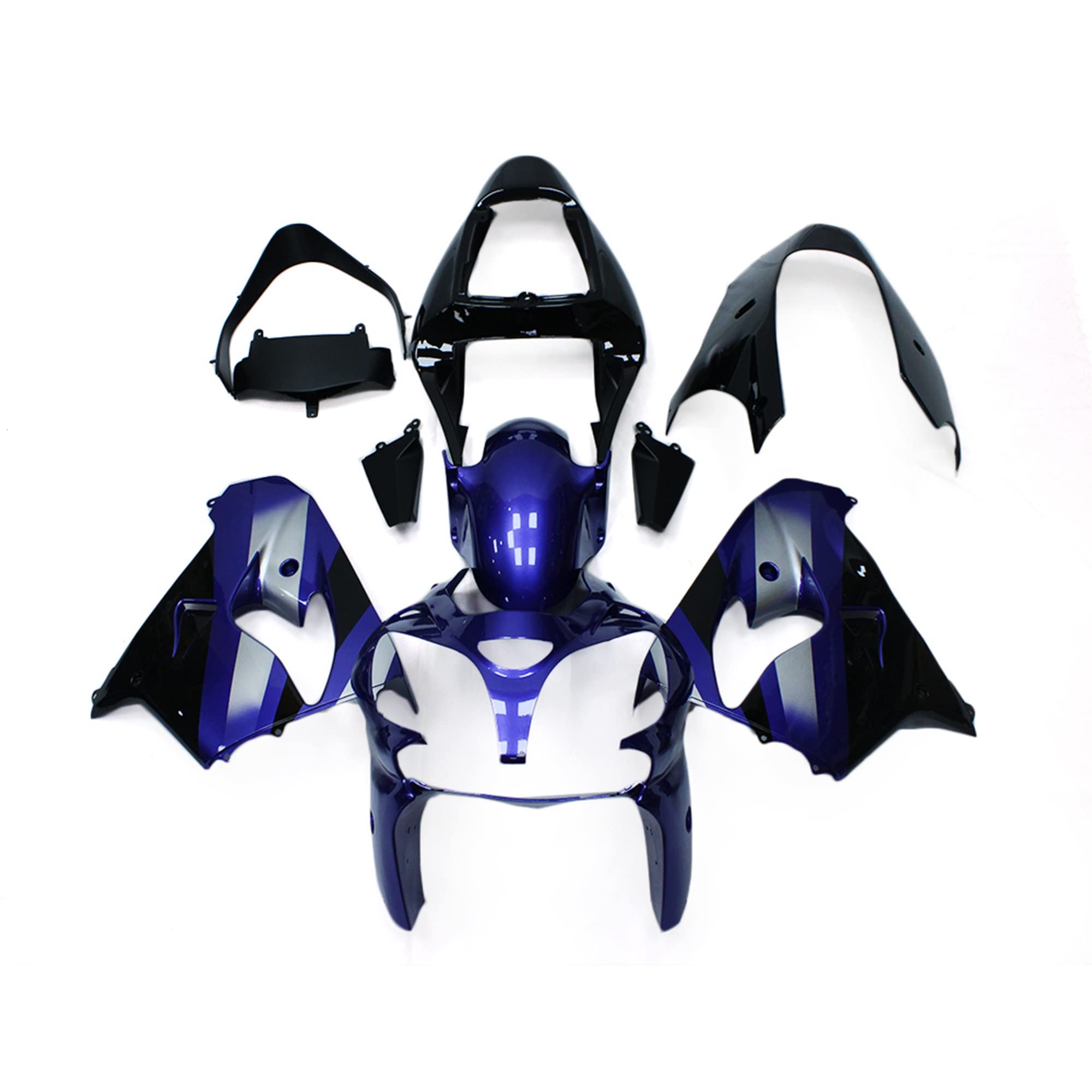 Amazon.com: Blue Black Fairing Kit For Kawasaki 2002 2003 ZX9R 02