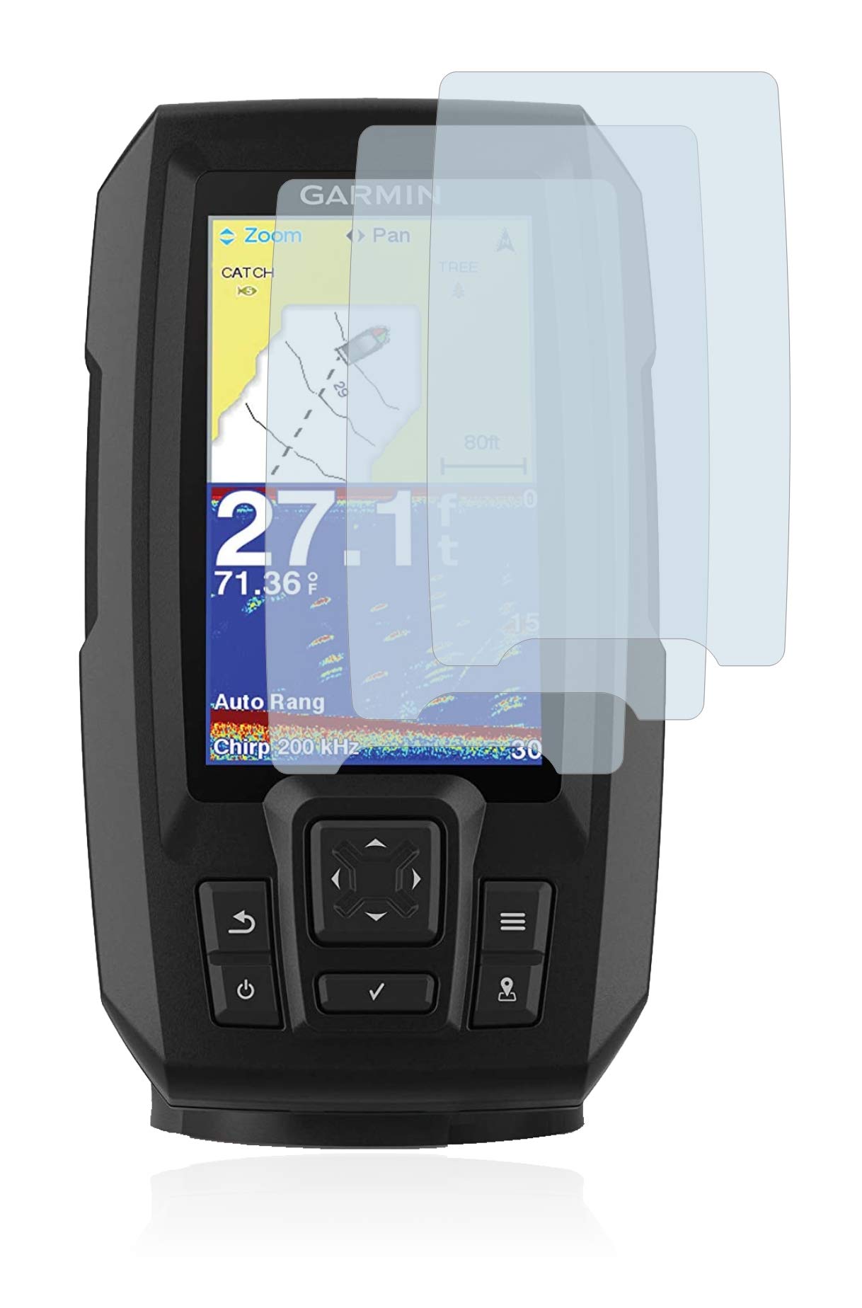 Protection écran Verre Trempé Pour Garmin Striker Plus 4 - Pack De 3 Films - Dureté 9H Anti-rayures - Anti-empreintes - Installation Facile