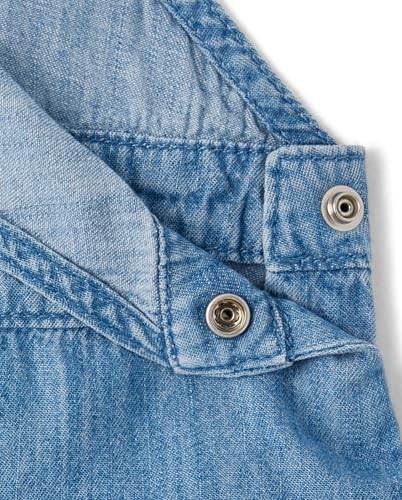 The Children's Place,Baby Girls,and Toddler Long Sleeve Top and Skirtall Dress Set,Peak Wash,5 Years,3