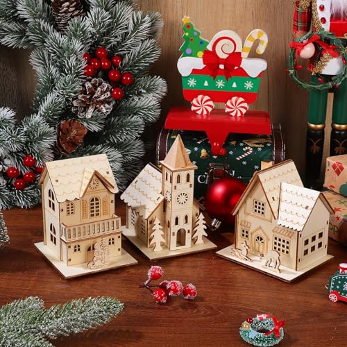 Decoración navideña Hemobllo: 3 casas de madera luminosas para dar calidez a tu escritorio 7