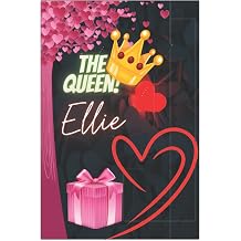 the Queen Ellie 6x9 inches 120 pages of STANDARD Quality Lined White Paper- 6x9-Beautiful and trendy cover design QUEEN - GREAT GIFT FOR WOMEN AND GIRLS