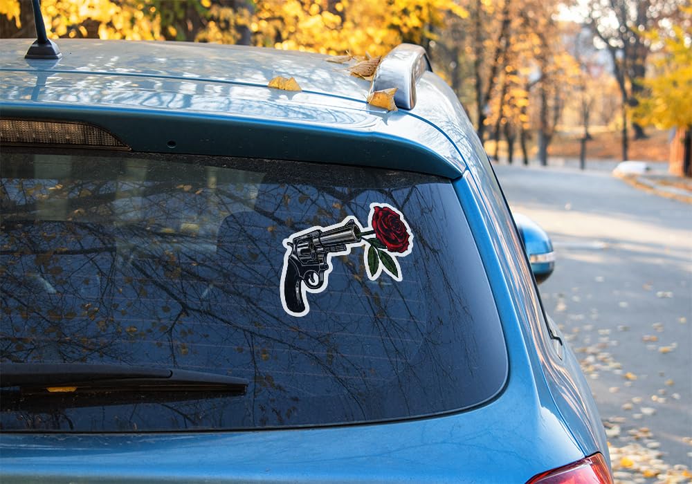 Amazon.com - ZeeWish Guns and Roses Vinyl Sticker Decals for Truck