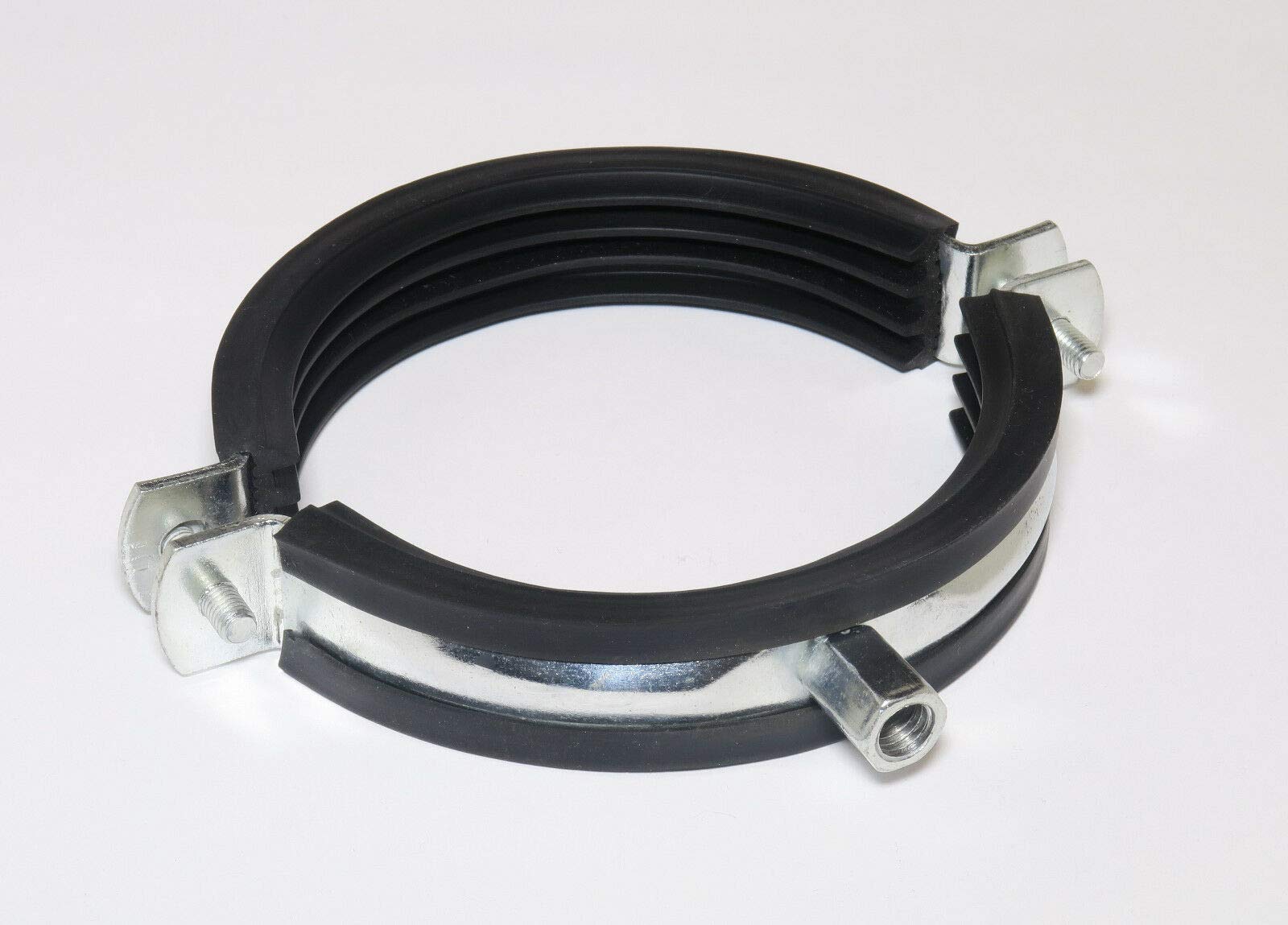 Lot 10 Colliers De Serrage Acier Galvanisé - Taille 38-43 Mm, Doublure Caoutchouc, Filetage M8