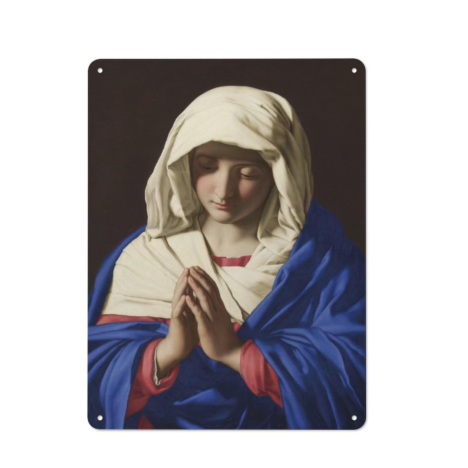 Junmoney Catholic Poster Metal Wall Sign 40X30cm Featuring For Garage Or Workshop, Suited To Diy Enthusiasts
