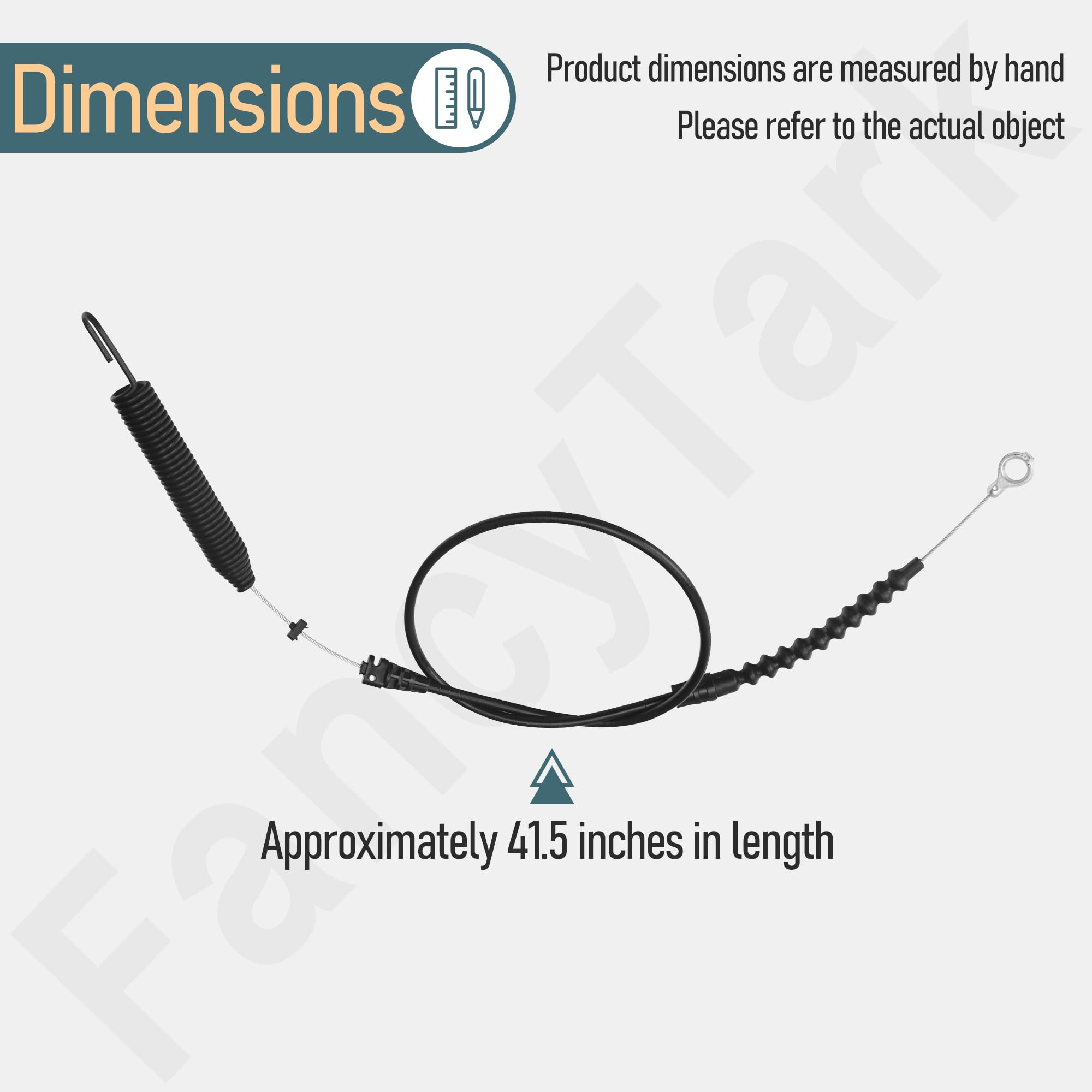946-05124a 746-05124a Deck Engagement Cable Compatible with MTD Craftsman Troy-Bilt Lawn Mower - Fits model 13AC77XYA93 13AL78XTA93 T100 T1000 T107 T110 - Replace 746-05124 946-05124 946-05124A