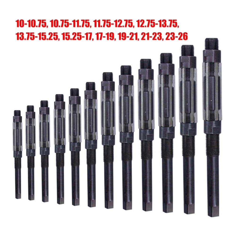 Escariador manual ajustable, Escariador manual con portabrocas ajustable H8 10-26 mm 6 cuchillas Multicolor(23-26)