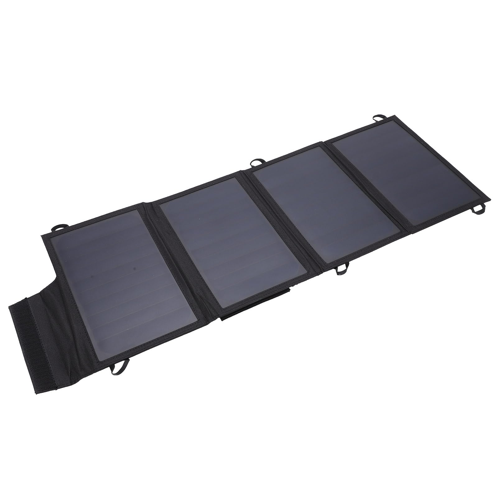 Chargeur Solaire 22W, Batterie Externe Portable et Pliable avec Deux Ports USB pour Le Camping et la Randonnée en Plein Air