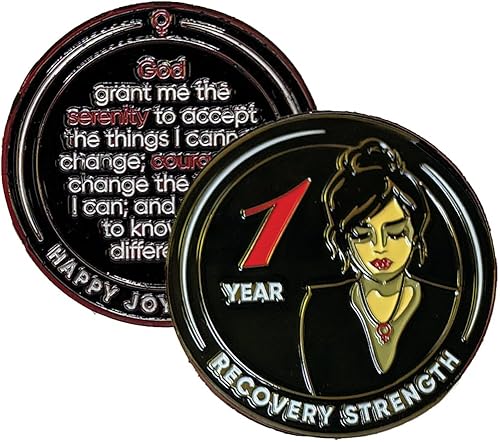 El medallón AA de Women of Serenity viene en caja de regalo roja de 1 a 50 años