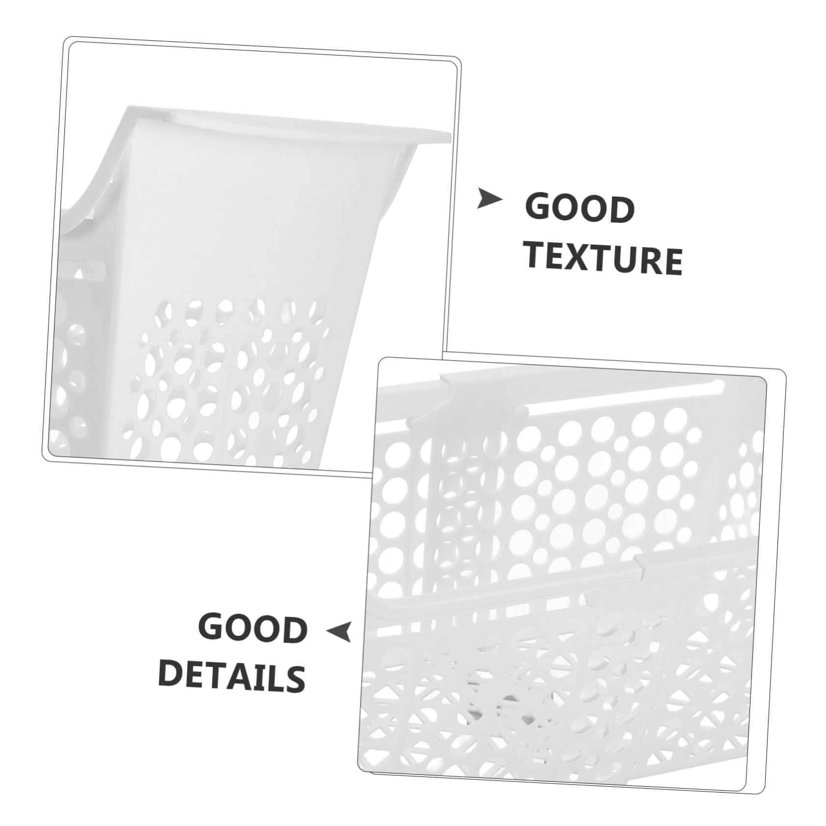 Cesta del Congelador Extensible Ajustable, Plástico Blanco