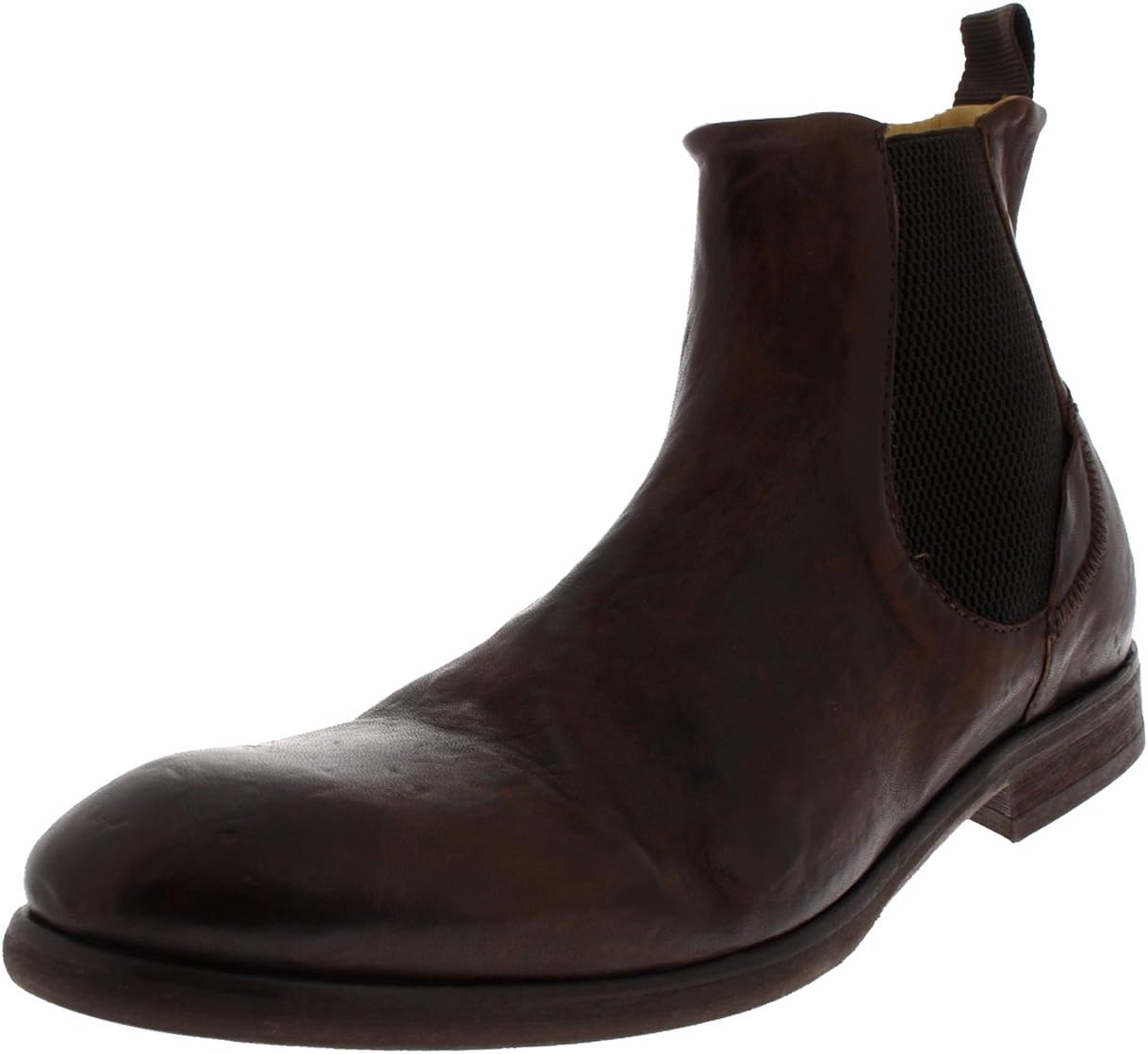 H by Hudson Mens Watchley Calf Chelsea Smart Leather Formal Ankle Boots - Brown - 12