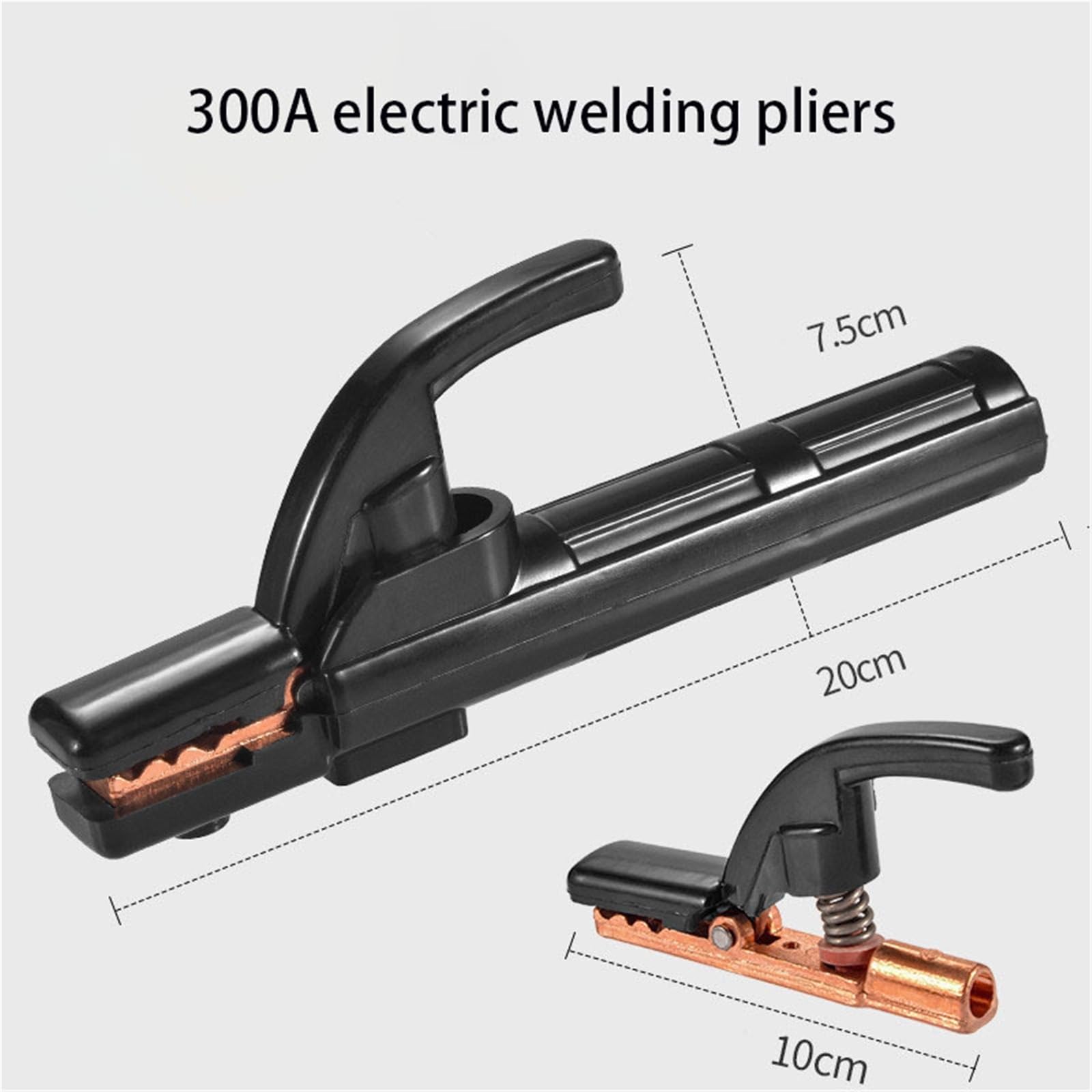 1 pz 300A Elettrodo Morsetto Stick Saldatura Asta di Rame Mini Elettrodo Holder Cable Saldatura Morsetti Saldatore Macchina Morsetto Strumento