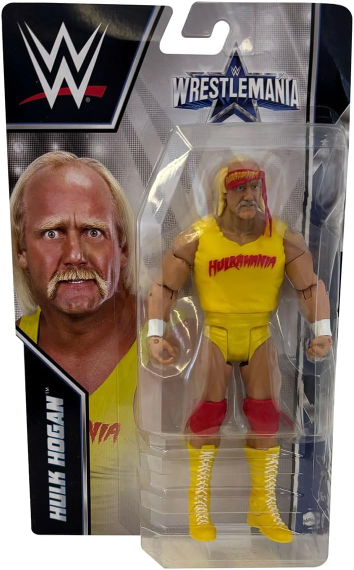 WWE Wrestlemania Action Figure, Hulk Hogan, Posable 6-inch Collectible & Gift for Ages 6 Years Old & Up