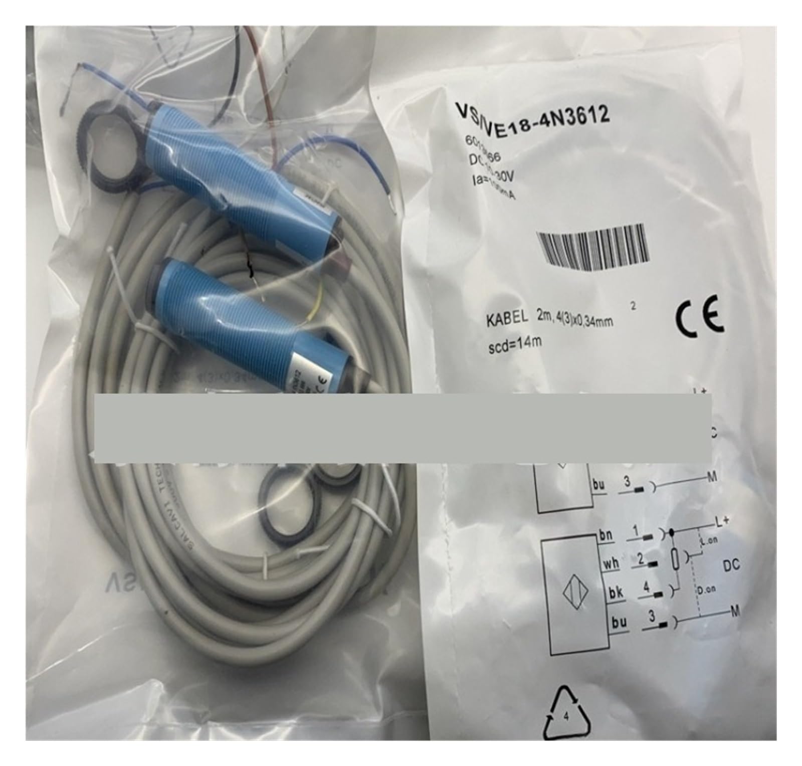 CJKXPZMH 1pcs VS/VE18-4P3212 photoelectric switch