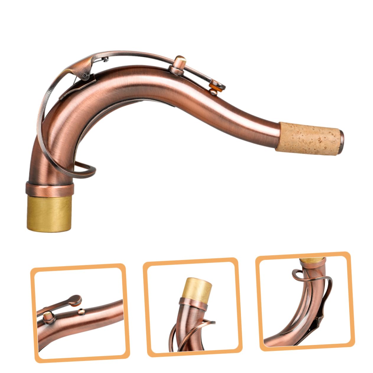 BESTonZON Sax Bend Neck Contralto Sax Collo Kit Di Sostituzione Sax Contralto Sassofono Contralto Collo Contralto Bend Nec Sassofono Collo Sassofono Contralto Accessori