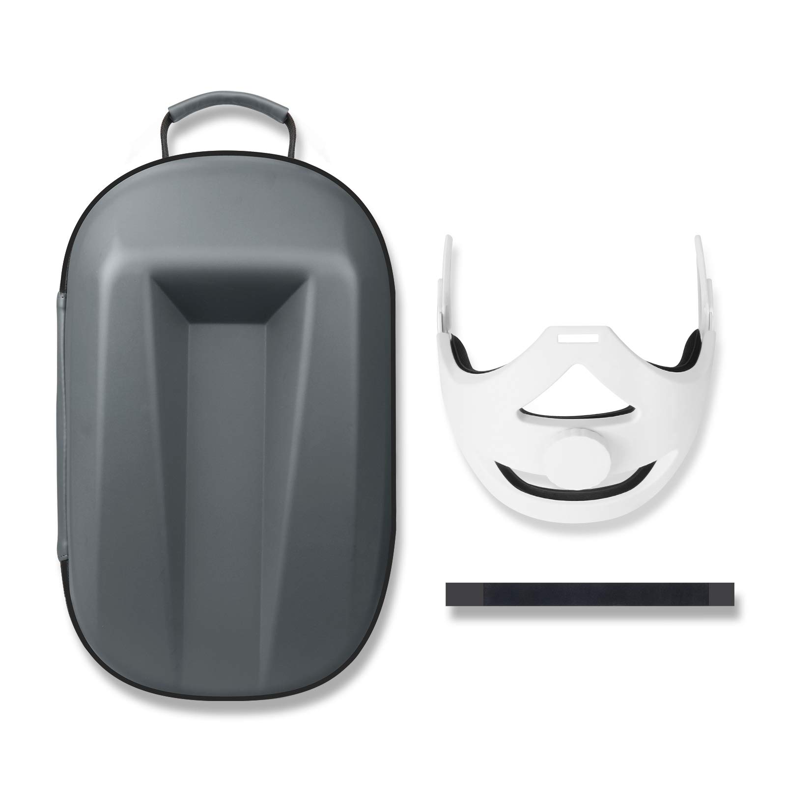 Esimen Hard Case for Oculus Quest 2 Halo Strap Set Accessories,Includes Head Strap for Meta Quest 2 