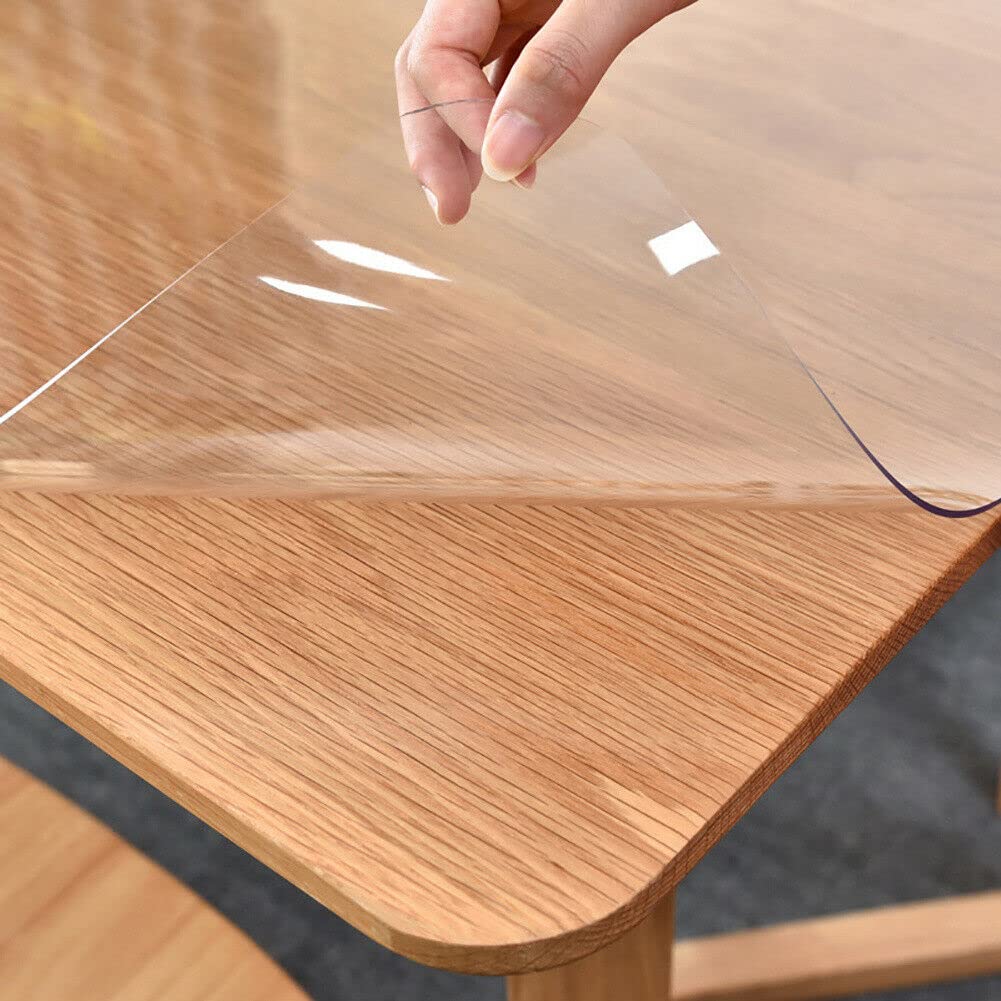 Clear PVC Table Protector/Cover Waterproof Table Cloth 2mm Thick (1m